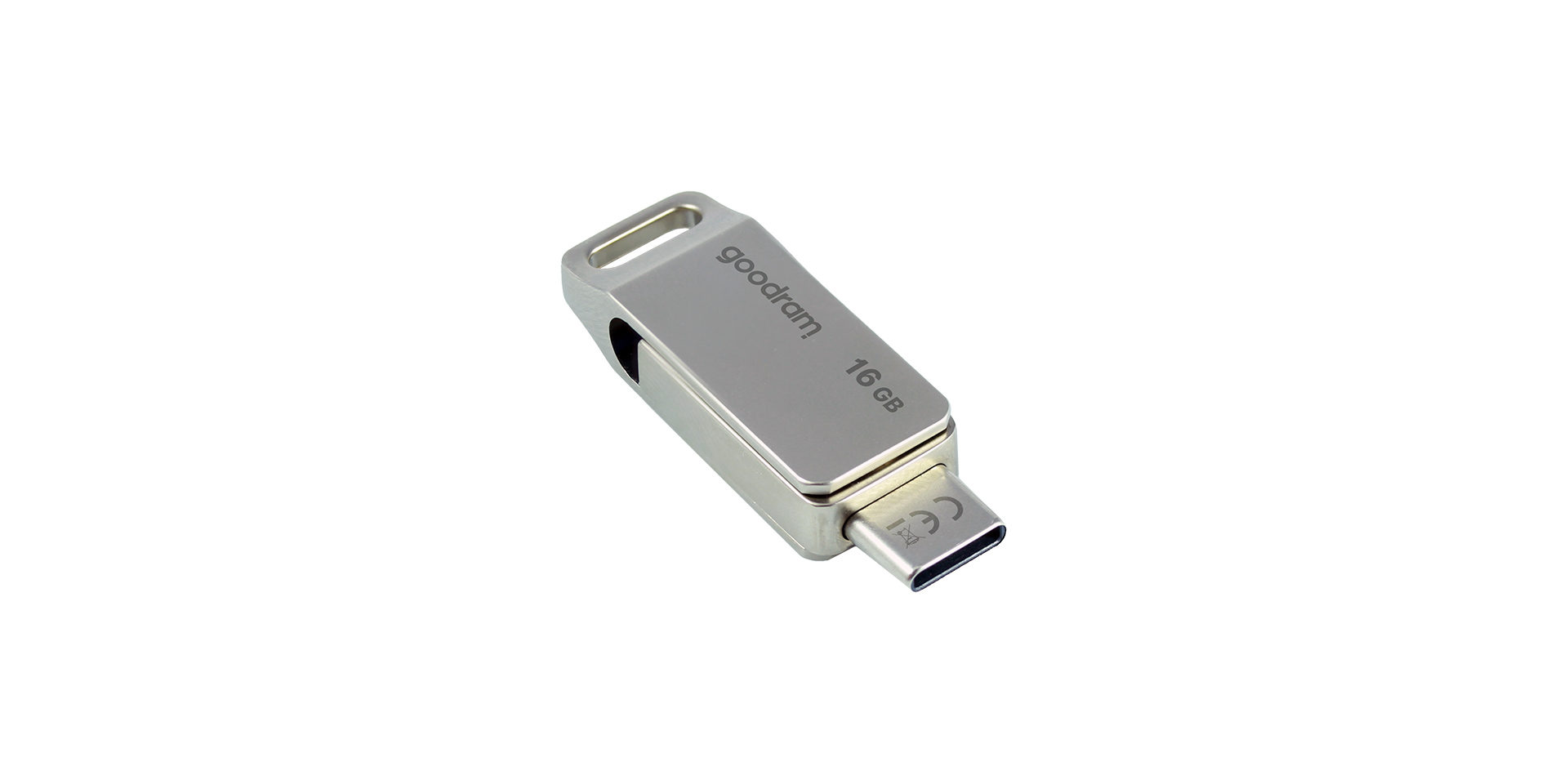 Clé USB 128 Go USB 3.2 Gen 1 USB / USB C OTG ODA3 Goodram - Argent
